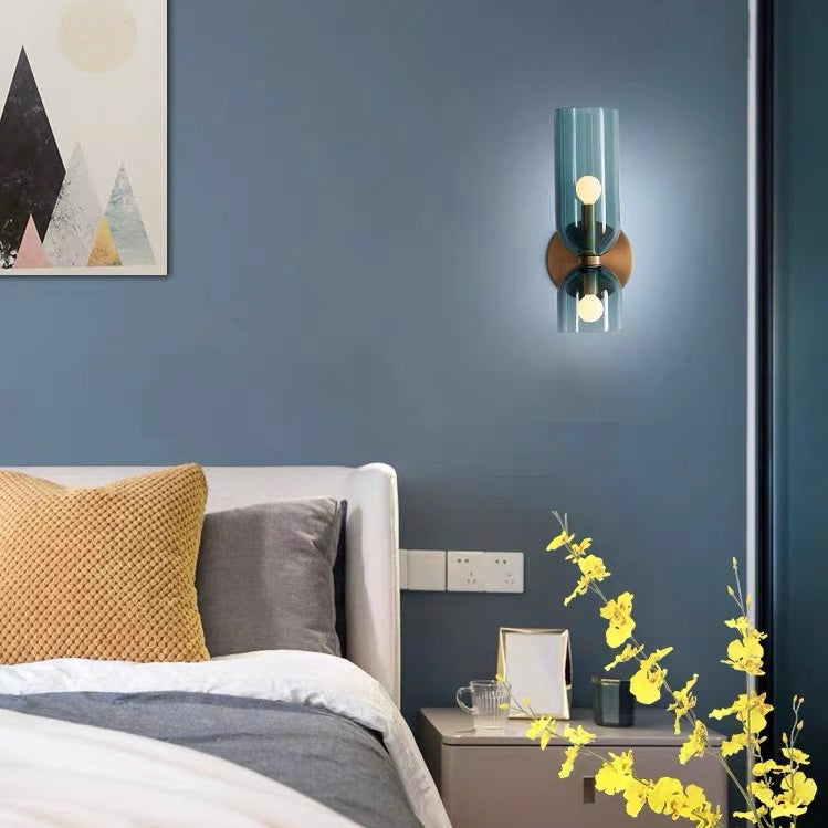 Elegant Double Glass Wall Light | Retro Design & Sconce Light 1