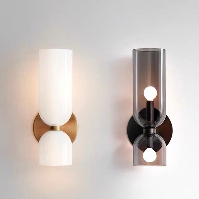 Elegant Double Glass Wall Light | Retro Design & Sconce Light 8