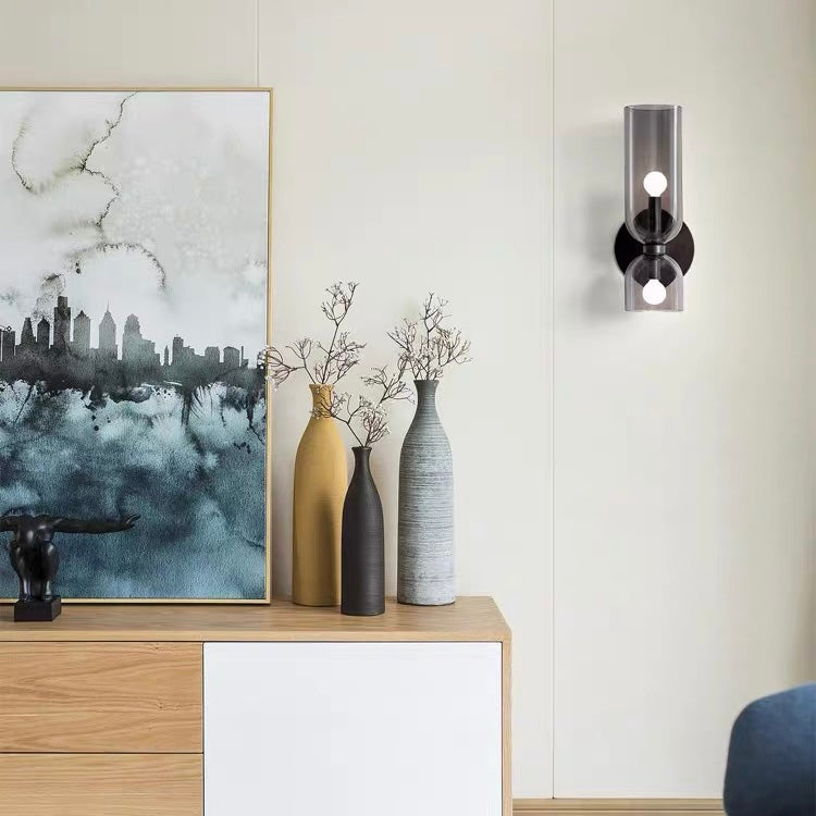 Elegant Double Glass Wall Light | Retro Design & Sconce Light 5