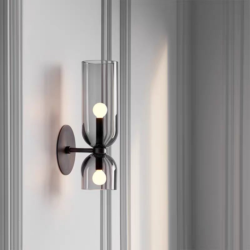 Elegant Double Glass Wall Light | Retro Design & Sconce Light 6